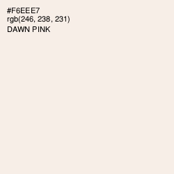 #F6EEE7 - Dawn Pink Color Image
